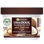 Garnier Ultra Doux Smoothing Coconut and Macademia 3-in-1 Hair Food Vegan Hair Mask For Frizzy Hair 390ml Hamam Zeit, Mask, Leave-in Conditioner
