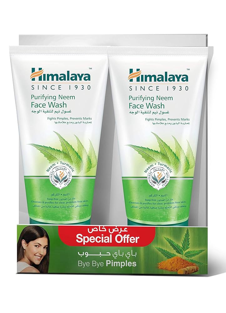 Himalaya Purifying Neem Face Wash 2 X 150 ml Twin Pack