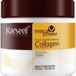 Karseell Hair Mask Collagen Treatment Natural Argan Oil Coconut conditioner for Dry Damaged Hair 16.9 oz 500ml, 500 ml (Pack of 1)