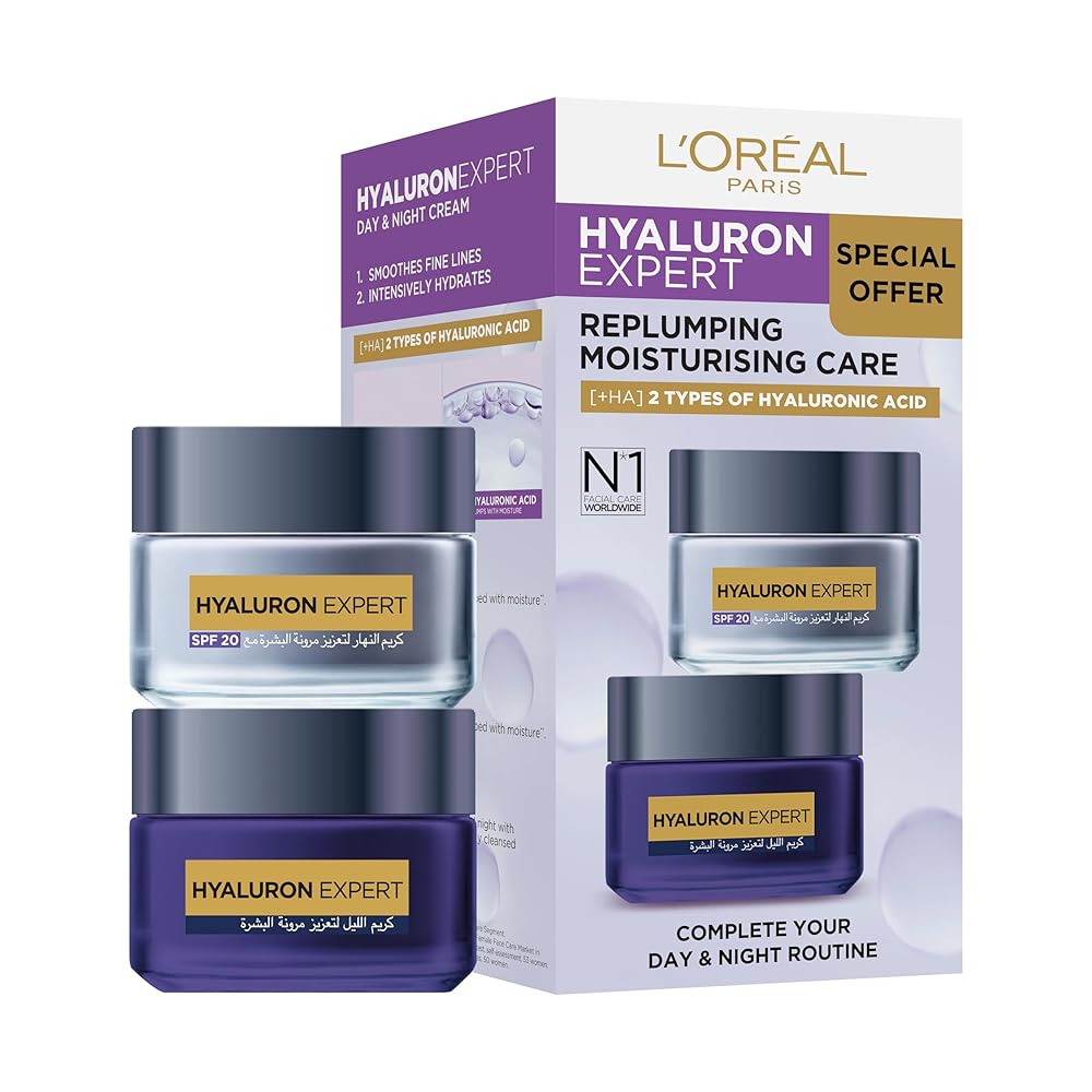 L’Oréal Paris Hyaluron Expert Day Cream+Night Cream, 100 ml