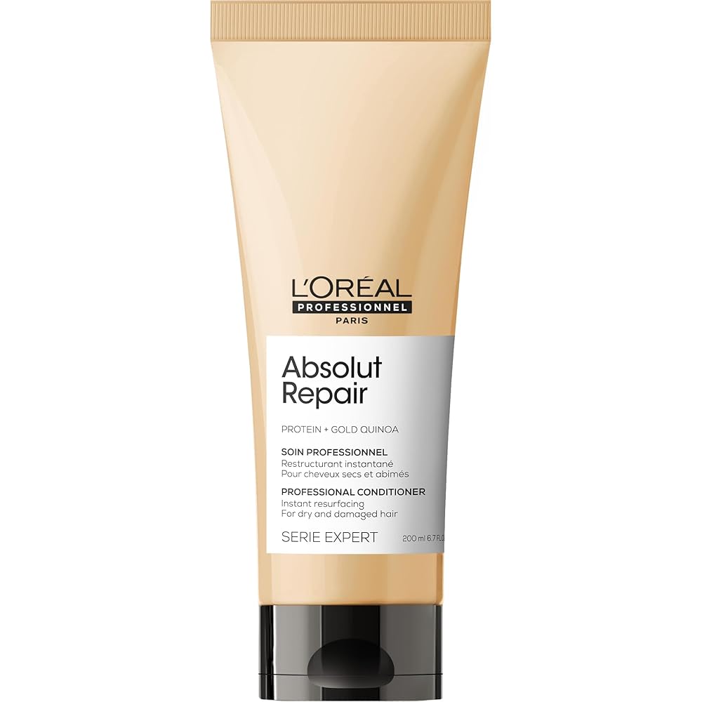 L’Oréal Professionnel | Absolut Repair Conditioner | For dry & damaged hair | Repairs & Hydrates Dry, Damaged Hair |With Gold Quinoa & Protein | SERIE EXPERT | 200 ml