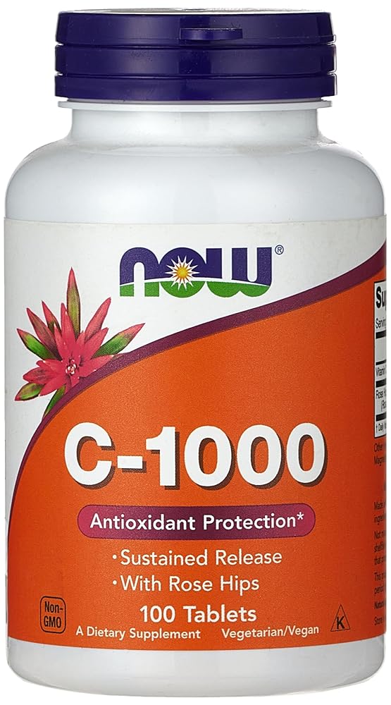 Now Foods C-1000 Vitamin C With Rose Hips - 100 Tabs