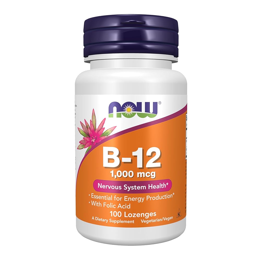 NOW Foods Vitamin B-12 1000 Mcg Lozenges - 100 Capsules