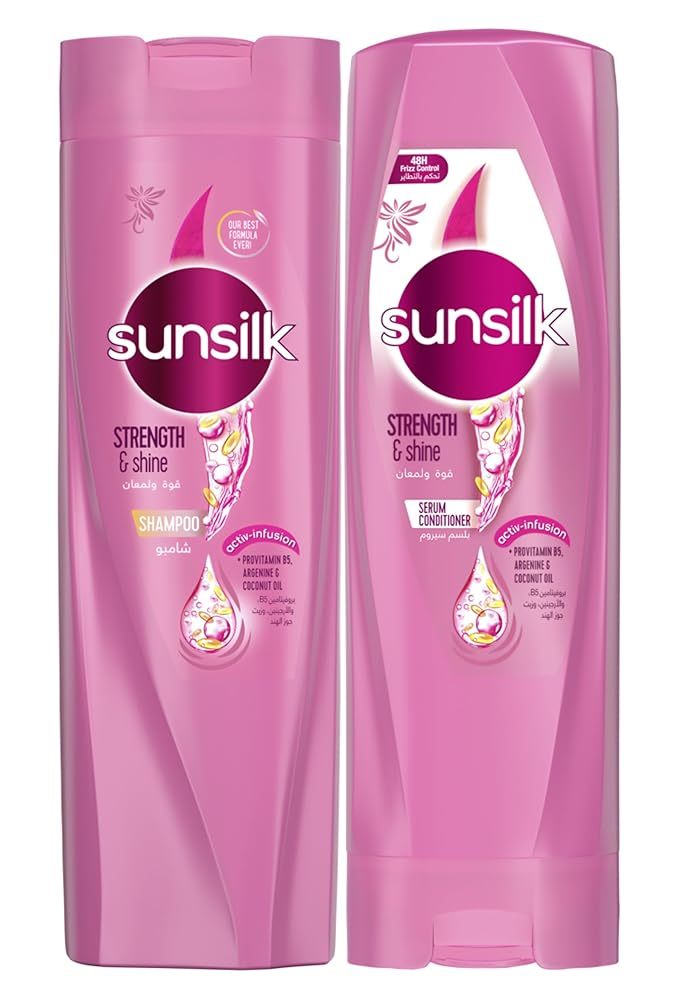 Sunsilk Shampoo Shine & Strength, 400ml + Sunsilk Conditioner Shine & Strength, 320ml