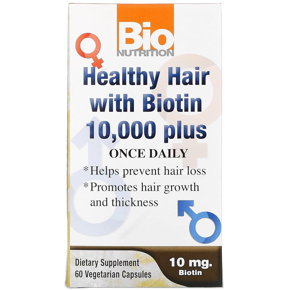 Bio Nutrition Healthy Hair W/biotin 60 Vegicaps