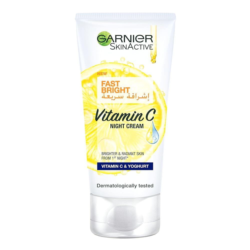 Garnier SkinActive Fast Bright Night Cream with Vitamin C, Lemon and Yoghurt 50ml