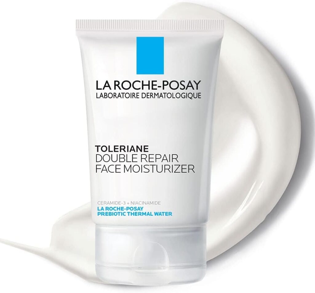 La Roche-Posay Toleriane Double Repair Face Moisturizer, Daily Moisturizer Face Cream with Ceramide and Niacinamide for All Skin Types, Oil Free, Fragrance Free