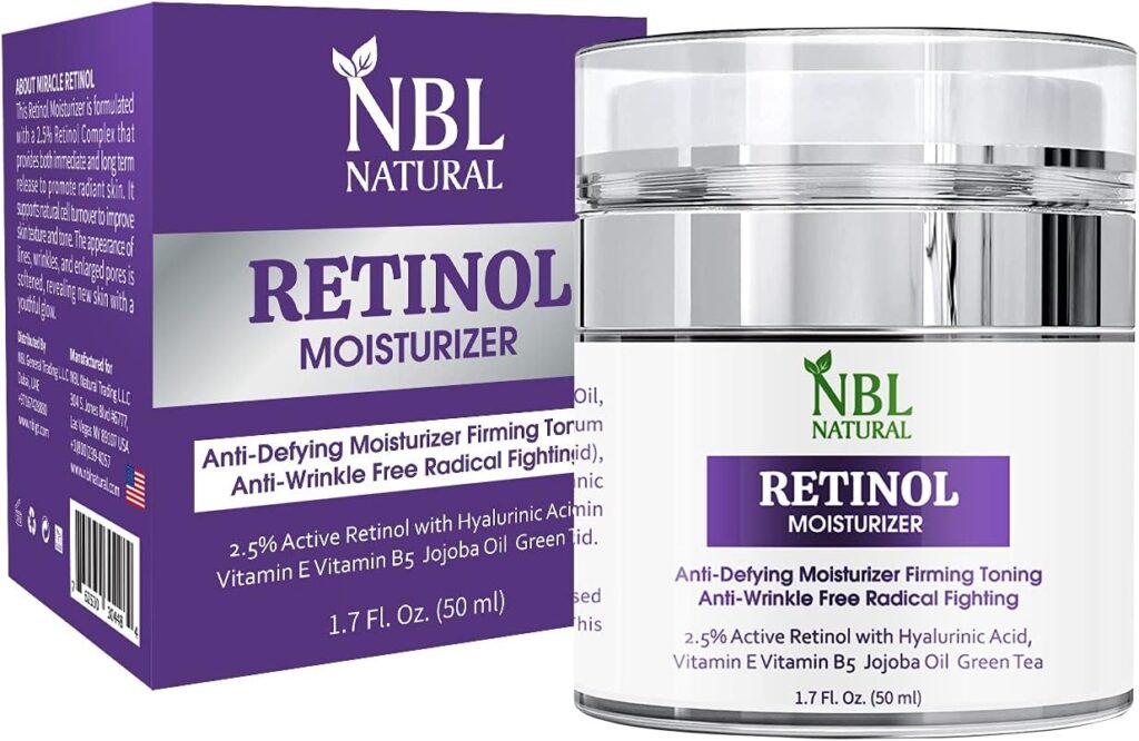 NBL NATURAL Retinol Moisturizer Cream for Face and Eye Area, 50 ml