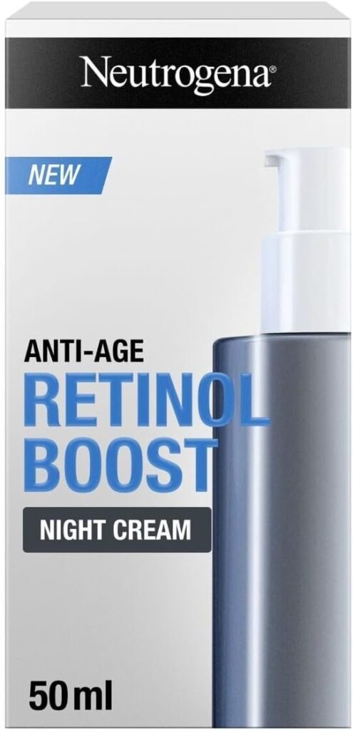 Neutrogena Retinol Boost Night Cream, Fights visible signs of ageing and reduces the appearance of wrinkles, dryness, and age spots, 50ml