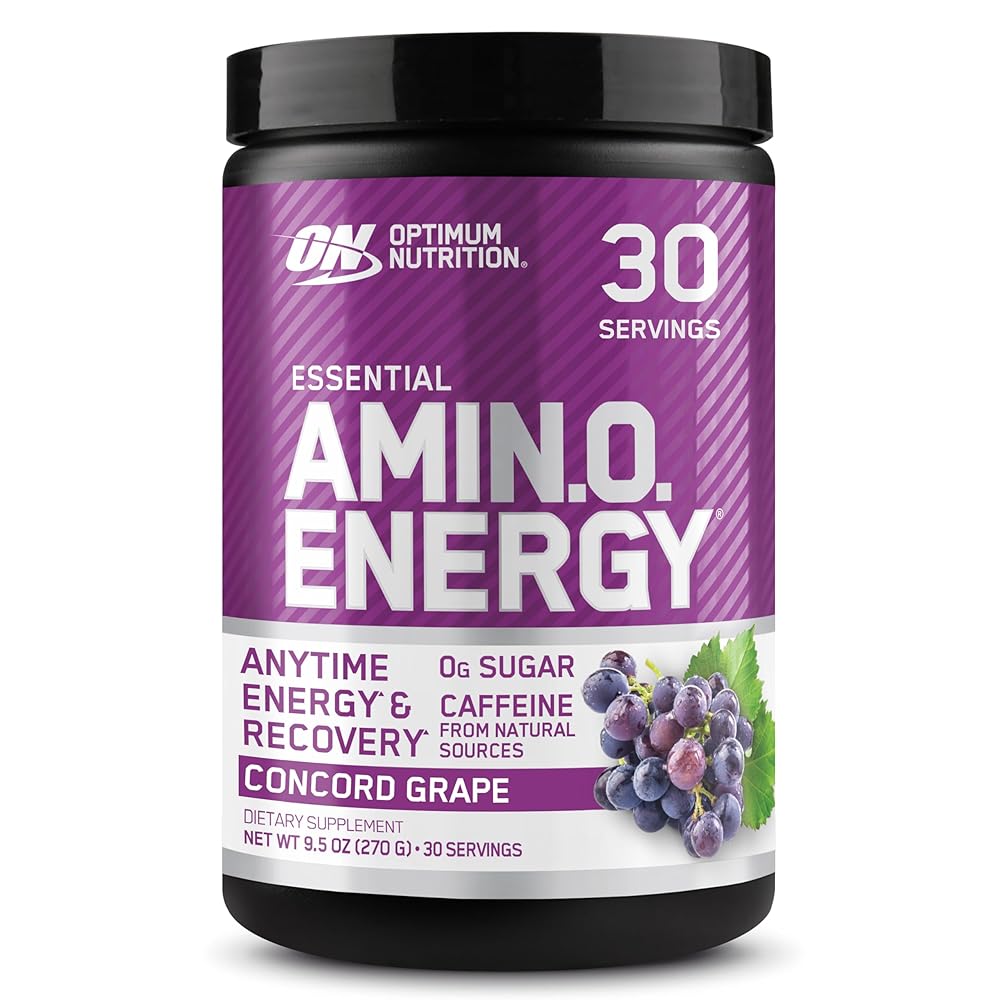 Optimum Nutrition (ON) Amino Energy - Pre Workout With Green Tea, BCAA, Amino Acids, Keto Friendly, Green Coffee Extract, 0 Grams of Sugar, Anytime Energy Powder - Concord...