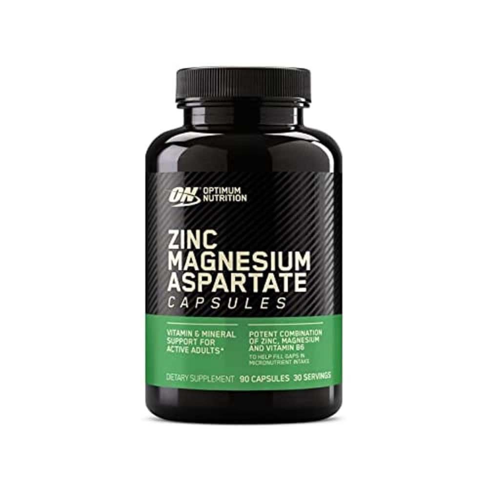 Optimum Nutrition (ON) ZMA Zinc for Immune Support, Muscle Recovery and Endurance Supplement for Men and Women, Zinc and Magnesium Supplement - 90 Capsules