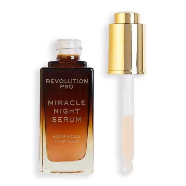 Revolution Pro, Miracle Night Rescue Serum Advanced Complex, Overnight Face Serum, Smooths & Plumps Skin, 1.01 fl.oz.