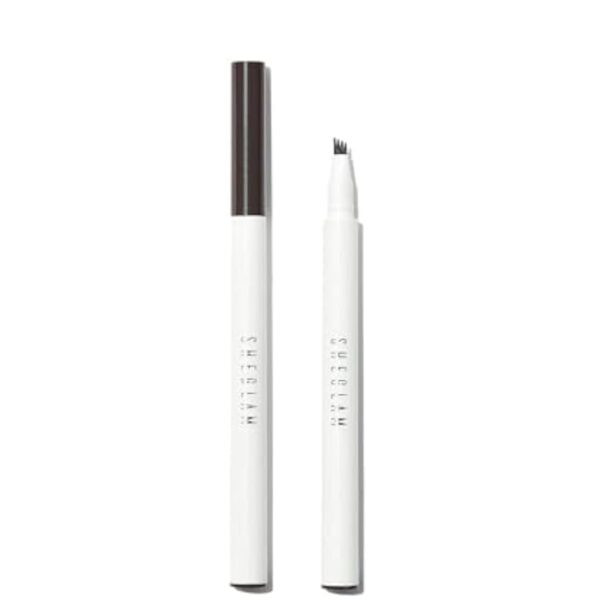 SHEGLAM Feather Better Liquid Eyebrow Pencil - Long Lasting Eyebrow Pen Smudge-Proof Water-Proof Natural Fuller Brows Eyebrow Makeup (Dark Brown)