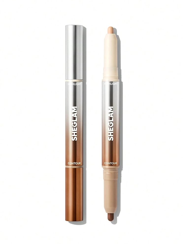 SHEGLAM Fine Line 2-In-1 Nose Contour & Highlight Pen (Chestnut, One-Size)