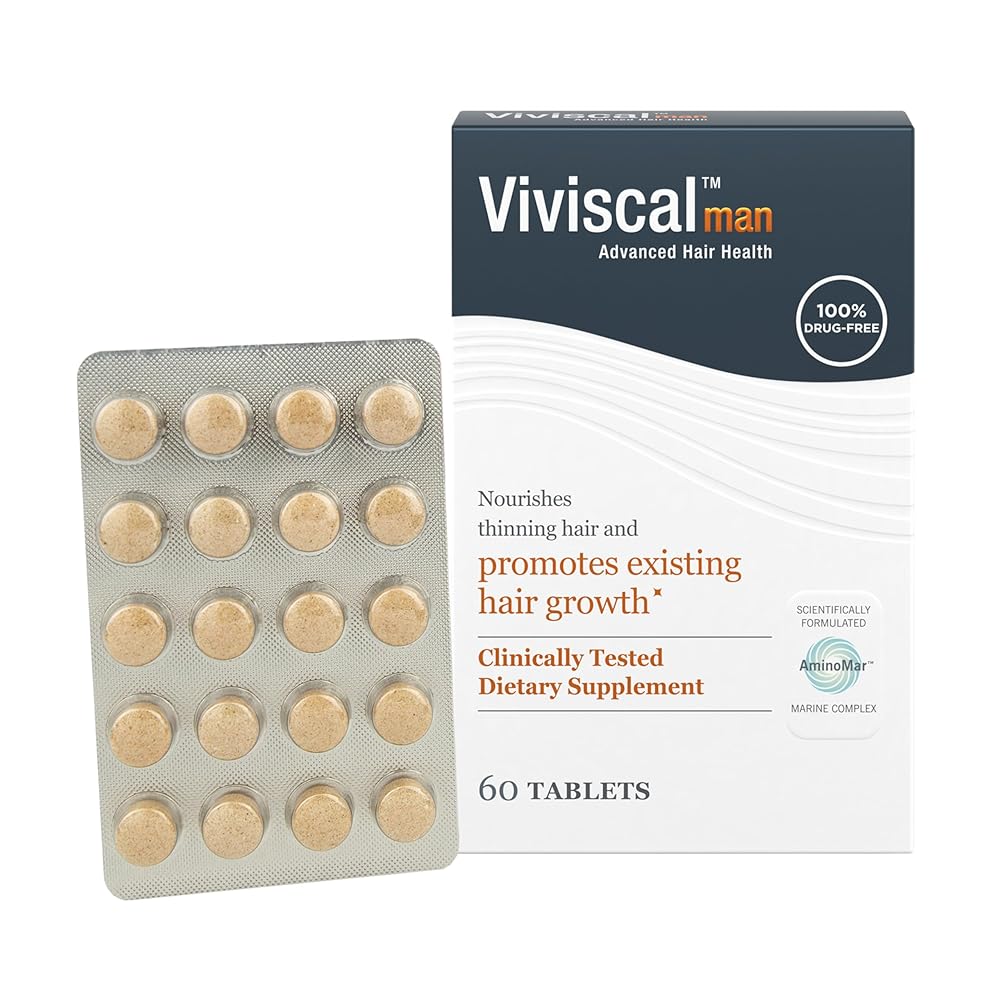 Viviscal Man Maximum Strength Hair Nourishment System, 1 month supply, 60 Tablets