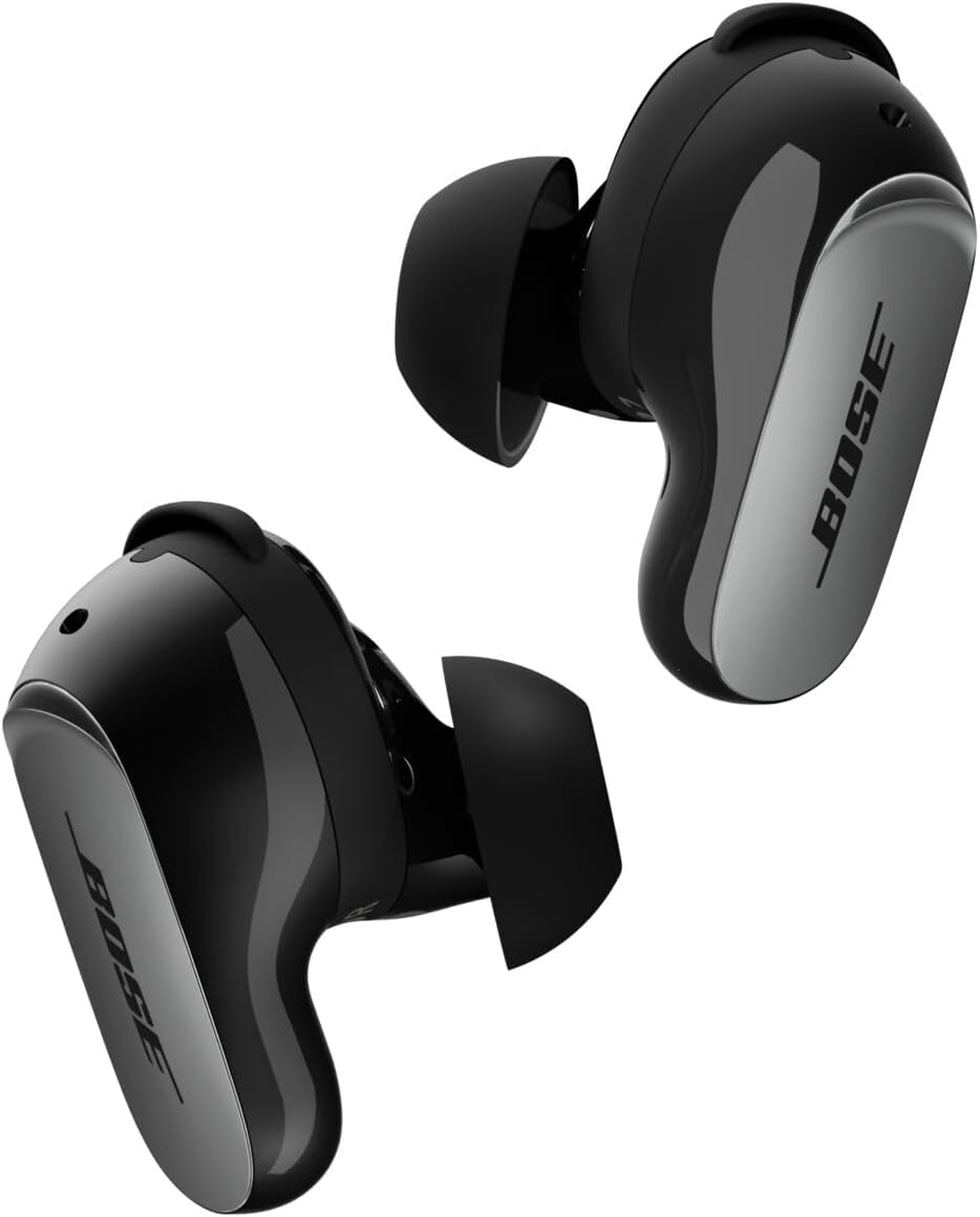 Bose New QuietComfort Ultra Bluetooth Earbuds (2nd Gen), Wireless Noise Cancelling earbuds, Up to 6 hours battery, IPX4 Rating, Immersive Audio, Deep Bass, Black 1 هدفون بی سیم Bose QuietComfort Ultra