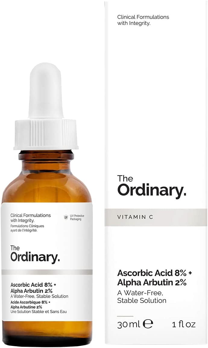The Ordinary Ascorbic Acid 8% + Alpha Arbutin 2%, 30 ml, Vitamin C 1 سرم ویتامین سی اوردینری