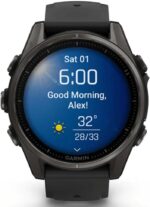 خرید GARMIN Fenix 8-43mm, Black/pebble grey | Premium AMOLED از آمازون امارات