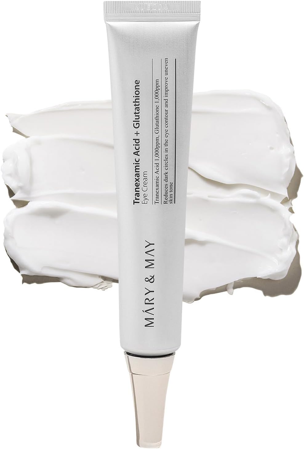 Mary&May Tranexamic Acid + Glutathione Eye Cream - Powerful Antioxidant, Reduces Dark Circles in the Eye, Improve Uneven Skin Tone with Vitamin C - Suitable for Morning and Night Use, 30ml 1 خرید کرم دور چشم Mary&May Store Tranexamic Acid