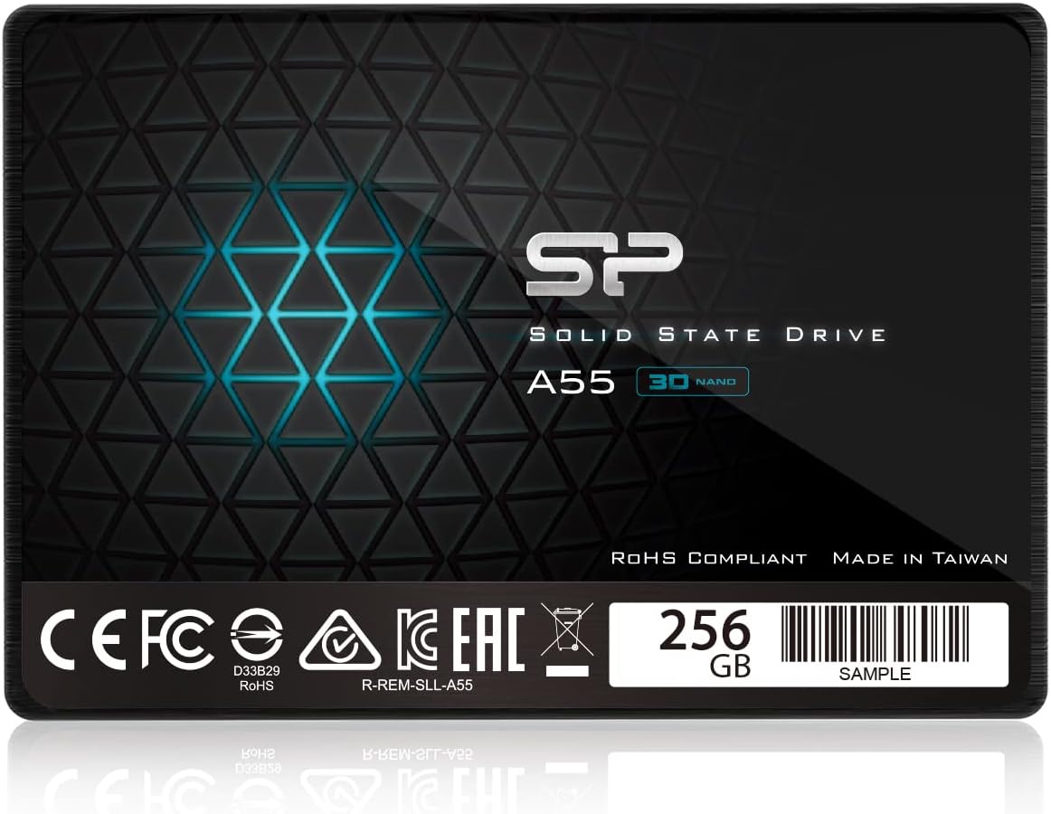 SP Silicon Power Ace A55 256GB SATA SSD, Up to 500MB/s, 3D NAND with SLC Cache, 2.5 Inch SATA III 6Gb/s Internal Solid State Drive for Desktop Laptop PC Computer 1 خرید SSD Silicon Power Ace A55 256GB