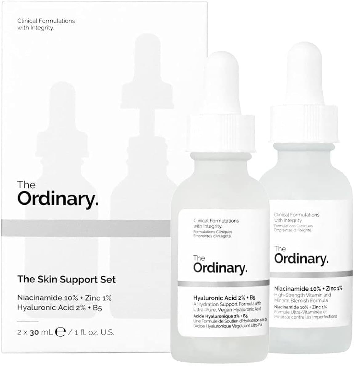 The Ordinary Skin Support Set, 30 ml (Pack of 2) 1 ست مراقبت پوست اوردینری