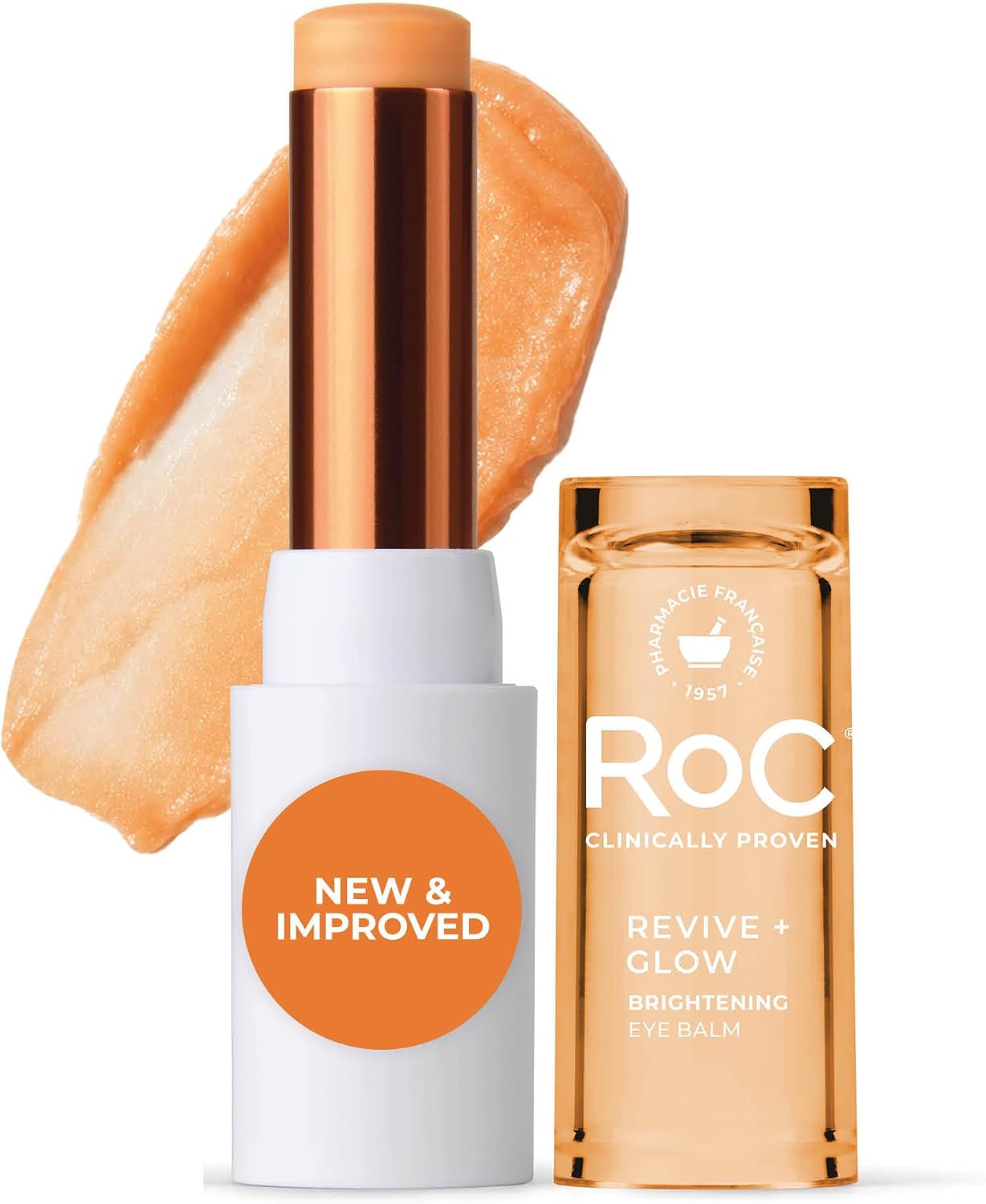 RoC Multi Correxion Revive + Glow Vitamin C Eye Balm (0.14 oz) with Retinol Eye Cream Packette 1 خرید کرم دور چشم RoC Multi Correxion Revive