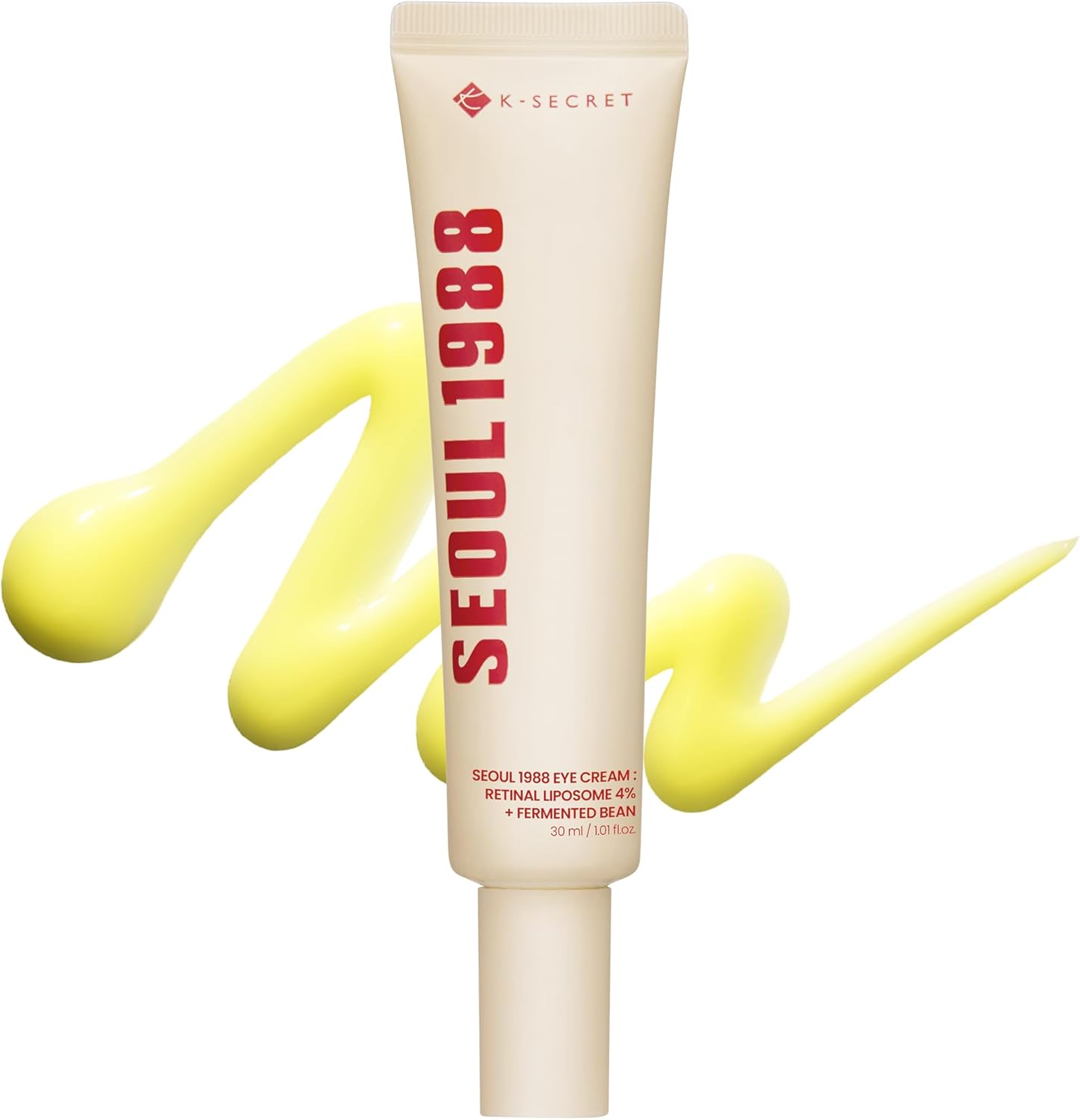 K-SECRET SEOUL 1988 Retinal Eye Cream – Formulated with Advanced Retinal Liposome 4% and Fermented Bean for Dark Circles and Fine Line Care | Korean Skincare, 30ml / 1.01 fl oz 1 خرید کرم دور چشم K-SECRET Store SEOUL 1988