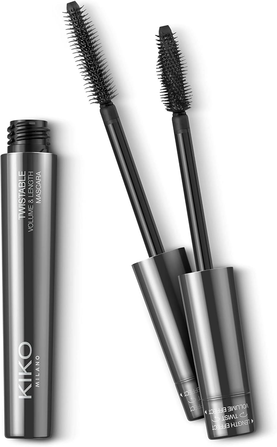 KIKO Milano Twistable Volume & Lenght Mascara 2 In 1 Mascara With An Innovative Twisting System: Volume And Length Enhancing Effect, Black 1 ریمل دوکاره KIKO Milano