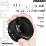خرید YONGNUO YN50mm F1.8 Lens Large Aperture Auto Focus از آمازون امارات