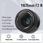 خرید YONGNUO YN35mm F2N Lens, 1:2 AF MF Wide-Angle از آمازون امارات