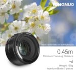 خرید YONGNUO YN50mm F1.8 Lens Large Aperture Auto Focus از آمازون امارات