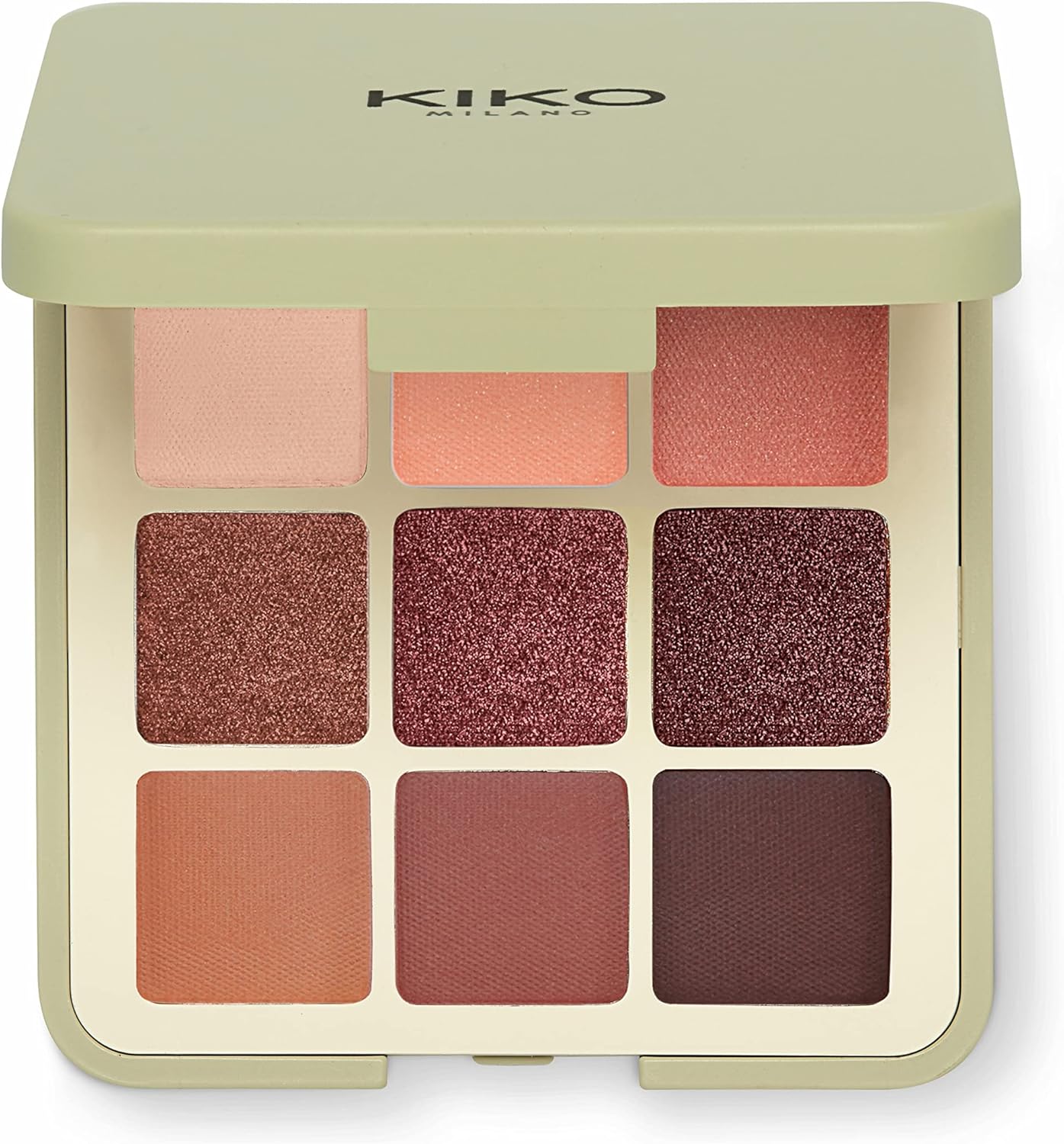 KIKO Milano Green Me Eyeshadow Palette 102, Palette With 9 Multi-Finish Eyeshadows: Matte, Pearly And Metallic 1 پالت سایه چشم KIKO Milano